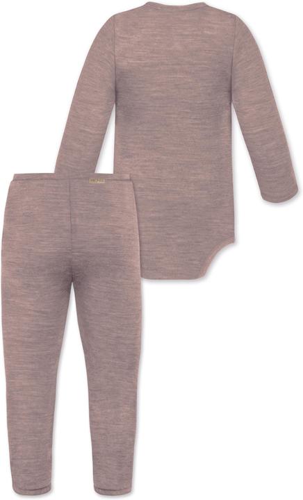 Immagine prodotto Normani Body avvolgente baby merino a maniche lunghe "Kaitaia" e pantaloni baby merino "Silverdale" - 9625 (86)