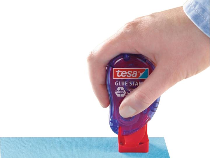 Actual product image tesa Adhesive stamp ecoLogo, double-sided adhesive pads for quick gluing of paper, cardboard & photos