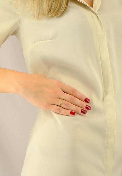 Actual product image Muau Solitaire (54, 750/18 K Gold)
