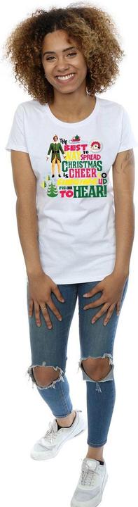 Actual product image Elf Womens/Ladies Christmas Cheer Cotton T-Shirt (XXL)