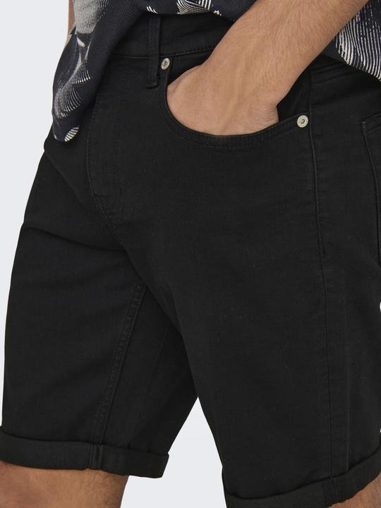 Produktbild Only & Sons Onsply Jog Blk 0280 Pim Dnm Shorts Noos (M)