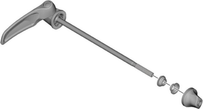 Actual product image Shimano Quick release 168 mm FH-5800, FH-RS400
