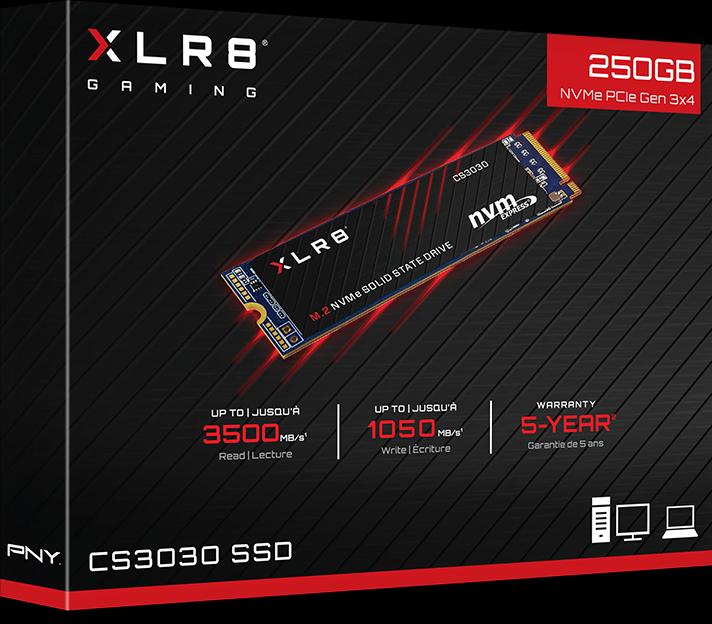 Image du produit PNY XLR8 CS3030 (250 Go, M.2 2280)