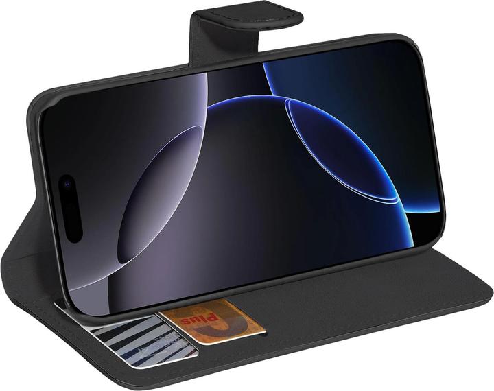 Actual product image Pedea Book Cover Classic for Apple iPhone 16 Pro -black (Apple iPhone 16 Pro)