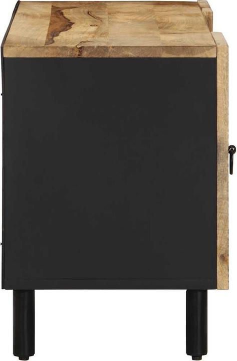 Immagine prodotto VidaXL Mobile TV Mobile TV basso Tavolo TV Nero Legno di mango grezzo (105 x 33,5 x 46 cm)