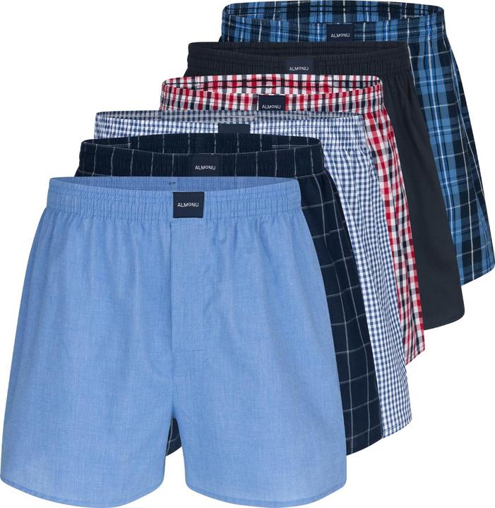 Red chequered, Blue