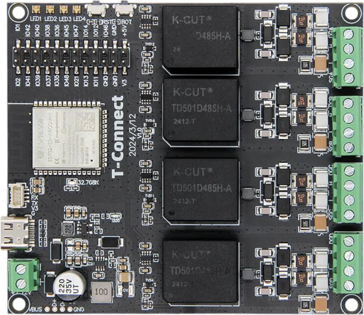 Image du produit Lilygo T-Connect ESP32-S3 avec 4x RS485