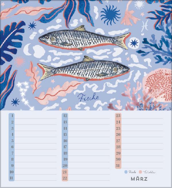 Produktbild Geburtstagskalender Sternzeichen (Deutsch)