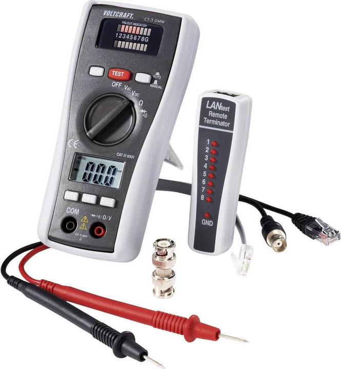 Produktbild Voltcraft Multimeter mit Kabeltester (CAT III 500V)