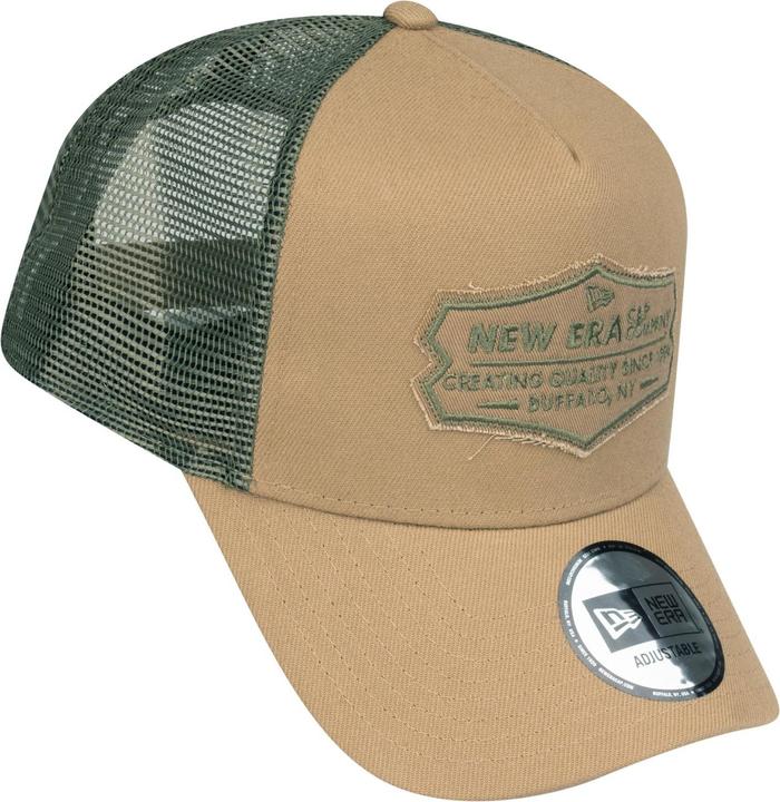 Image du produit New Era Adjustable Trucker Cap - RETRO PATCH khaki / olive (Taille unique)