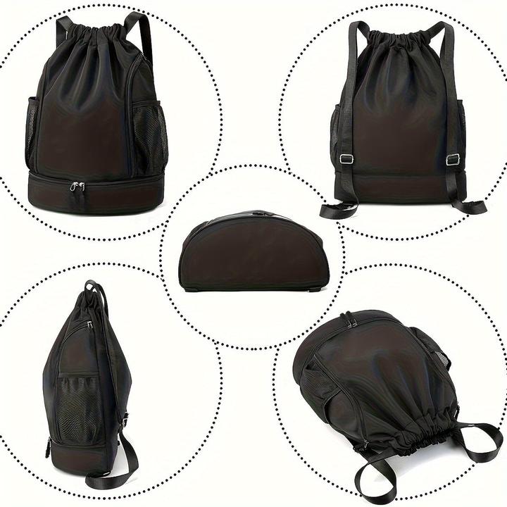 Image du produit Only-Bags.Store Sac à dos à cordon de serrage de grande capacité, sac à dos de rangement portable avec poches