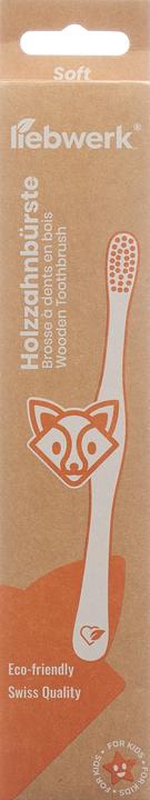 Produktbild Liebwerk Holzzahnbürste Kids Fox (Weich, 1 x)