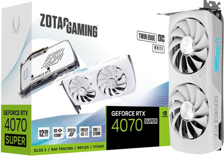 Actual product image Zotac VGA RTX4070 SUPER 12GB Twin Edge OC White (12 GB)