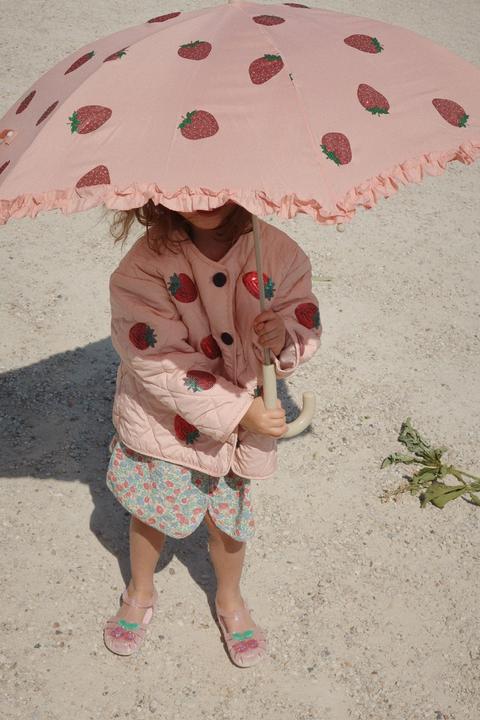 Produktbild Konges Slojd Frill Regenschirm Strawberry Glitter