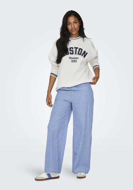 Actual product image Only Regular fit Round neck Low shoulder Sweatshirt Sweatshirt (M)
