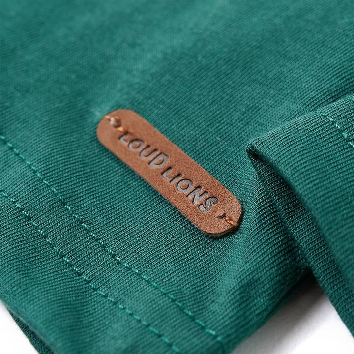 Image du produit VidaXL T-shirt manches longues enfant Vert 92,Matière : 100 % coton,Couleur (92)