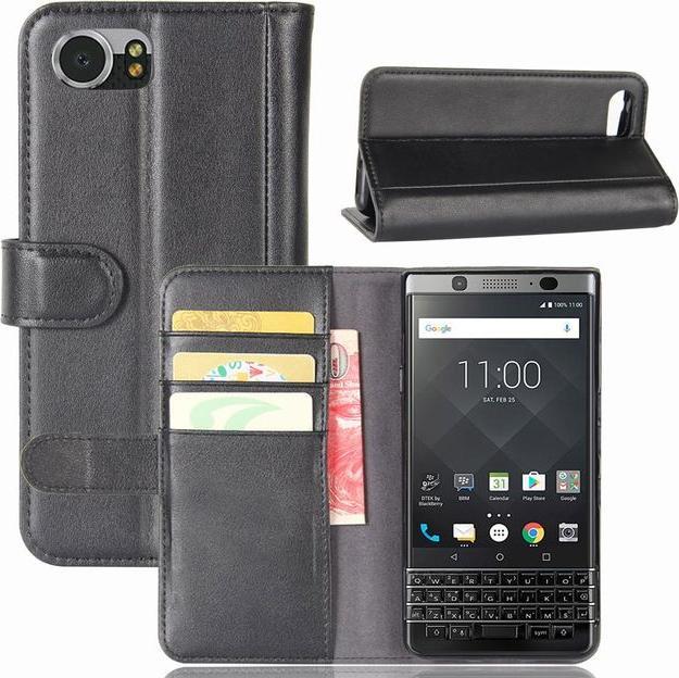 Produktbild MU Classic Handyhülle aus echtem Spaltleder (Blackberry KEYone)