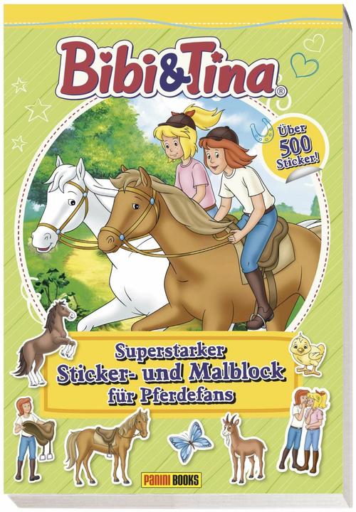 Actual product image Panini Bibi & Tina: Super-strong sticker and colouring pad for horse fans