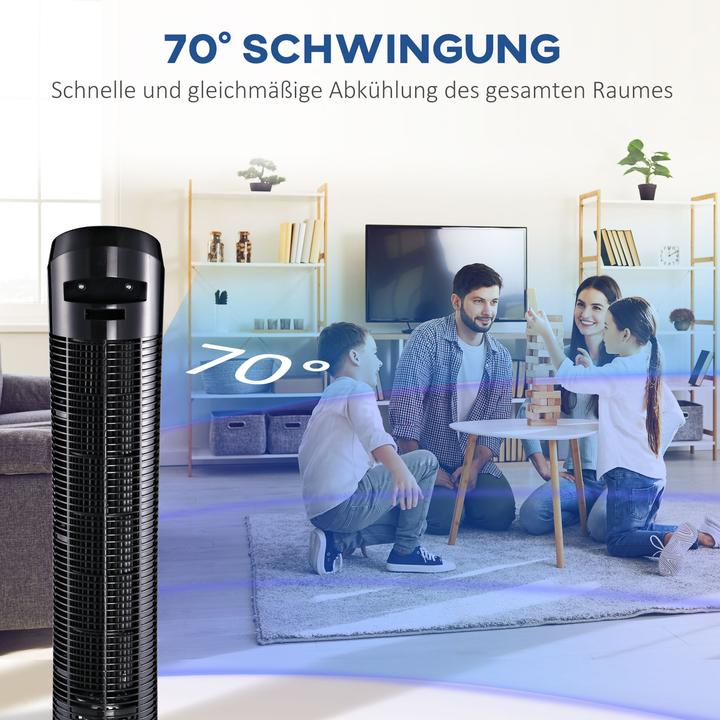 Produktbild Homcom Turmventilator mit 3 Belüftungsstufen