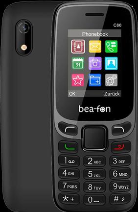 Actual product image Bea-Fon C80 Classic Line, mobile, black, Dual SIM (1.77", 2G)