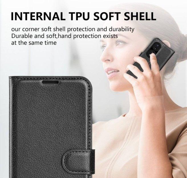 Produktbild MU Classic Litchi Leder Bookcover Series (Honor 70)