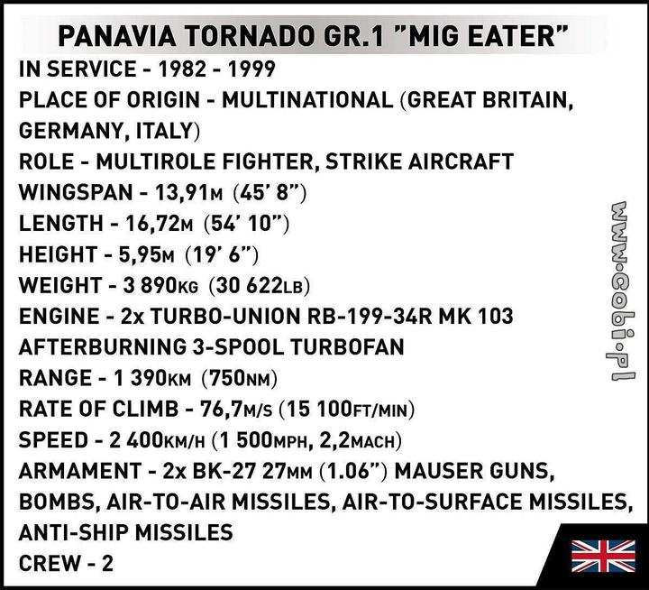 Image du produit Cobi Panavia Tornado Gr.1 / 488 pcs
