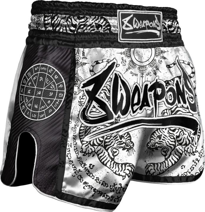 Produktbild 8Weapons 8 Weapons Muay Thai Shorts Carbon - Sak Yant Tigers (S)