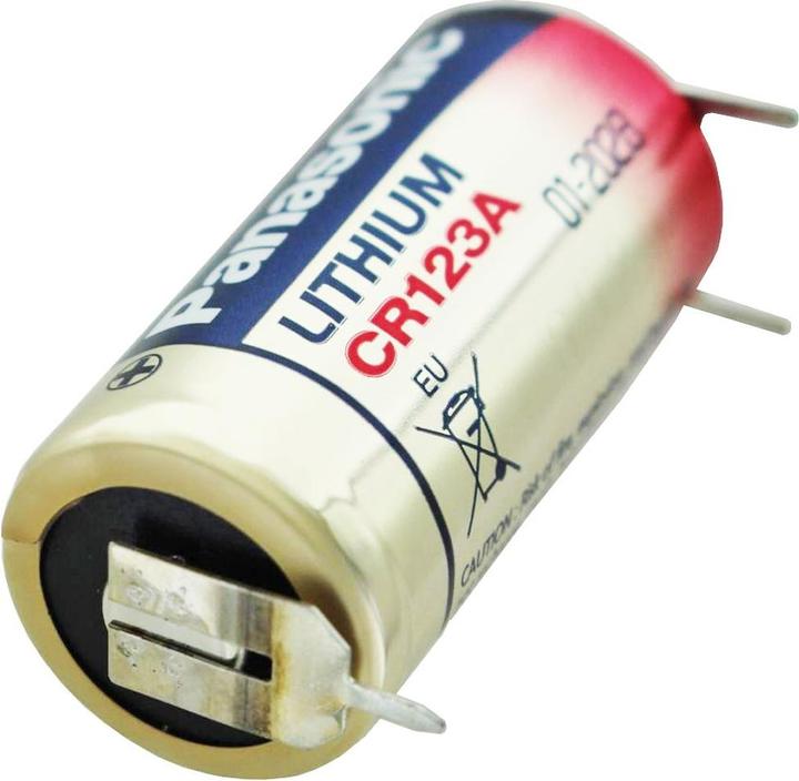 Produktbild AccuCell Batterie CR123A 3er Printanschluss 1er Print + / 2er Print - Kontakten (1 Stk., CR123A, 14500 mAh)