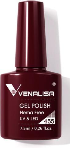 Produktbild Venalisa Gellack 455 (Rot, UV-Gel Lack)