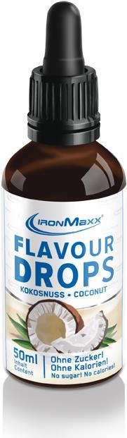 Actual product image IronMaxx Flavour Drops (50ml) (Coconut, 1 pcs.)