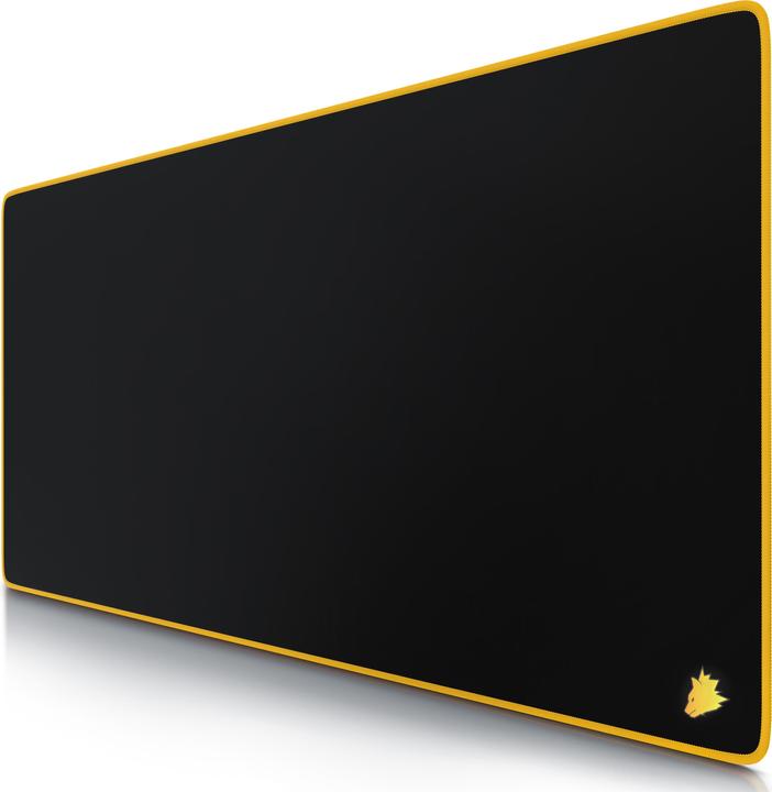 Produktbild Titanwolf Gaming Mauspad, XXL Speed Gaming Mausmatte / Extragrosse Fläche von 900 x 400mm, Kopf gelb (XXL)
