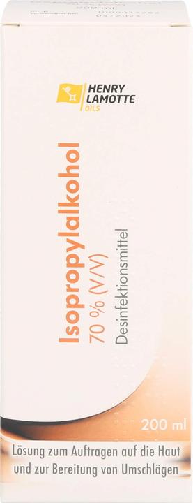 HENRY LAMOTTE OILS Isopropylalkohol 70 % Desinfektionsmittel Lösung, 200 ml Lösung (200 ml)