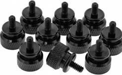 Actual product image Aquatuning Thumbscrews housing - black (10 pieces)