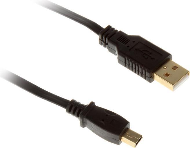 Produktbild InLine Mini-USB 2.0 Kabel USB-A an Mini-B (0.50 m, USB 2.0)