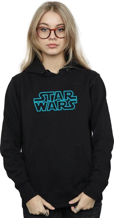 Immagine prodotto Star Wars Neon Sign Logo Felpa con Cappuccio Donna (XL)