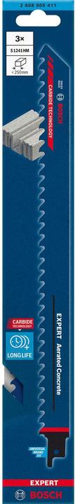 Image du produit Bosch Professional Zubehör Lame de scie alternative Expert 'Béton cellulaire' S 1241 HM, 3 pièces