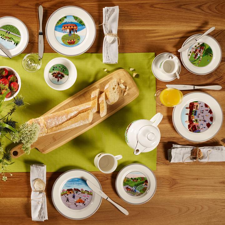 Actual product image Villeroy & Boch Bread Plate Fieldwork Design Naif (1 x, 17 cm)