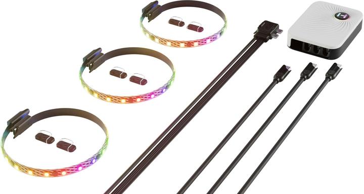 Immagine prodotto Hyte Strisce Luminose Ls10 RGB Blk 3pk + Np (Blu, Verde, Rosso)