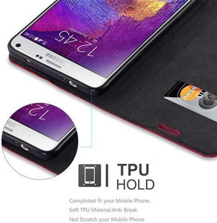 Productafbeelding Cadorabo Boek Onzichtbare Magneethoes (Samsung Galaxy Note 4)