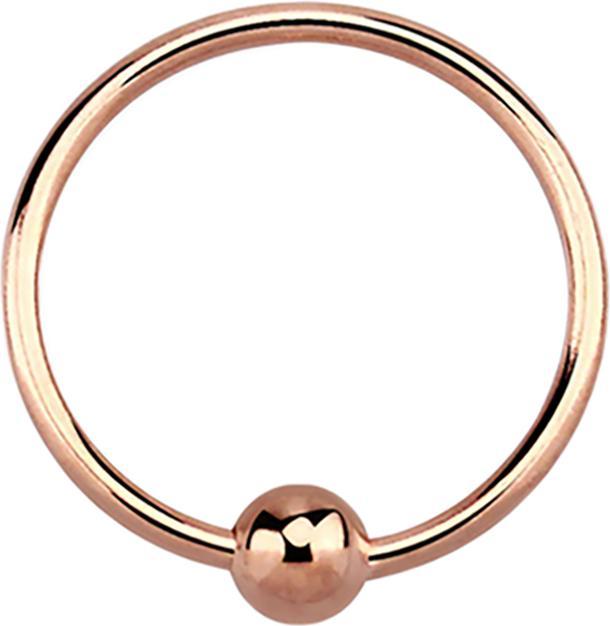 Image du produit Star Piercing Anneau de nez avec boule or rose (Argent sterling 925, sans laiton)