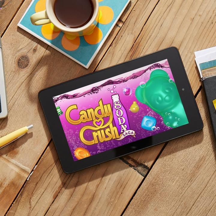 Actual product image Amazon Fire Tablet 17.7 cm (7 inch), WLAN, 8 GB, with special offers (7", 8 GB, Black)
