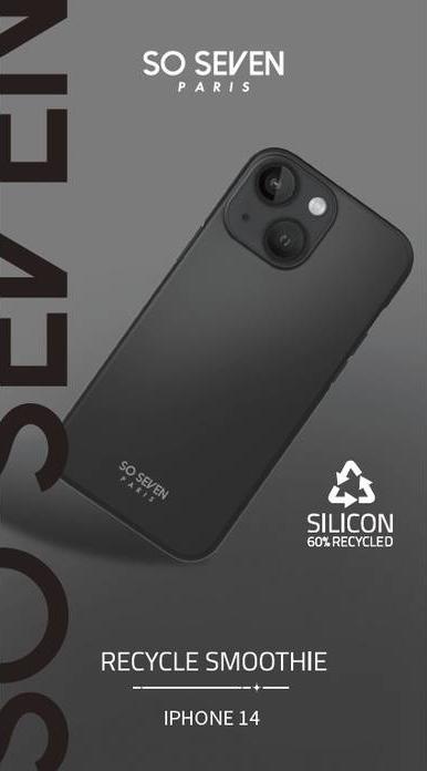 Immagine prodotto So Seven Coque Smoothie Recyclee Noir Iphone 14 (Apple iPhone 14)