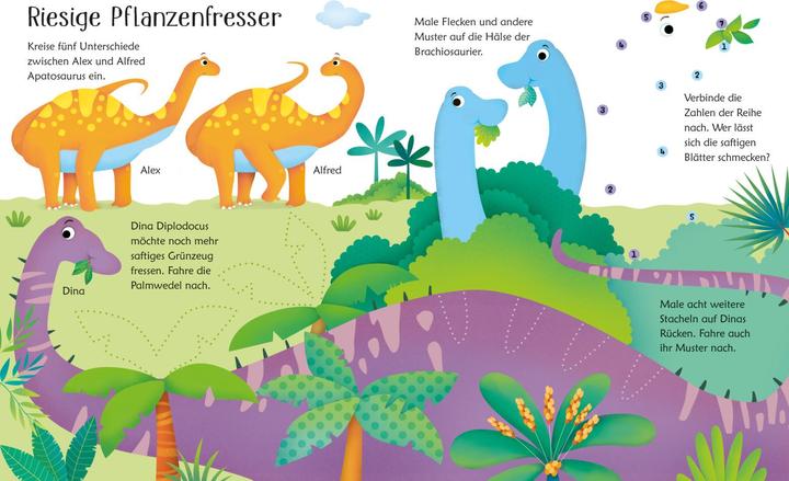 Produktbild Mein Wisch-und-weg-Buch: Dinosaurier (Deutsch, Kirsteen Robson, 2022)