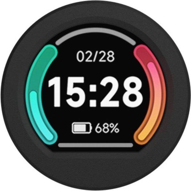 Produktbild WaveShare RP2040 0.99Zoll LCD-Display Rund mit Alu Gehäuse