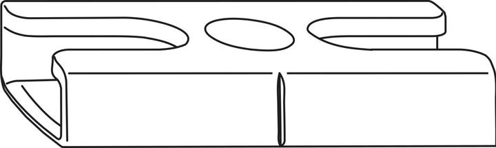 Winkhaus Schliessblech SBA.H.9-20, Standard, Eurofalz 12/20-9V, Zink silber (Türgriff)