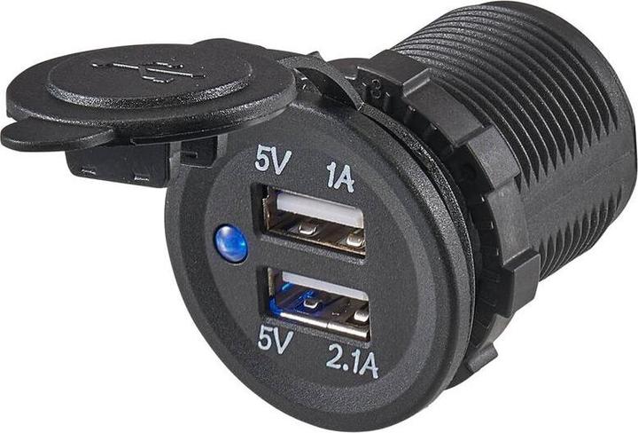 Actual product image Ective Dual USB built-in socket 5V 1/2.1A