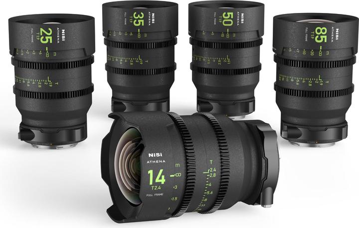 Produktbild Nisi ATHENA Prime Kit (14mm / 25mm / 35mm / 50mm / 85mm) Sony E Mount (Neuheit) (Sony E, Vollformat)