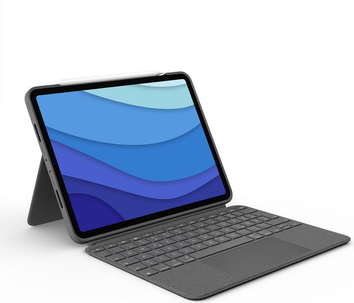 Actual product image Logitech Combo Touch - Grey - Us - Intnl (Eng. Int., A2068, A2230)