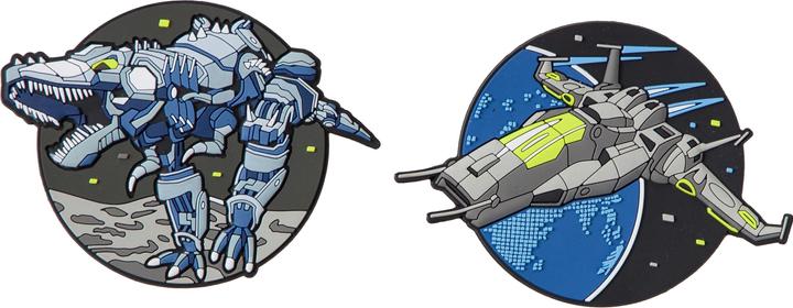 Actual product image Schneiders Badges AlienDino + Starfighter 2 pieces (Additional padding)