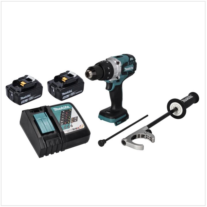Actual product image Makita DHP 481 RT Battery impact drill 18 V 115 Nm Brushless + 2x battery 5.0 Ah + charger (Rechargeable battery operated)